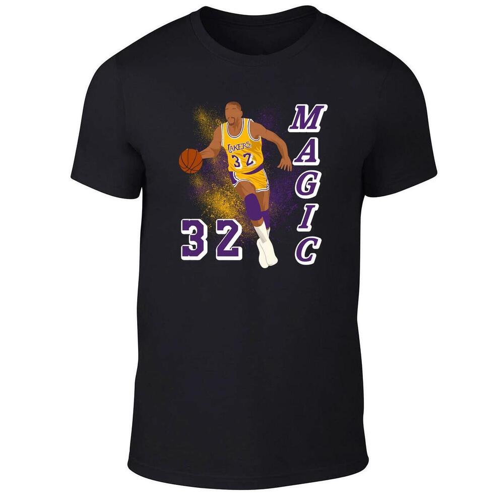 Magic Johnson Los Angeles Lakers Showtime Direct To Garment T-Shirt